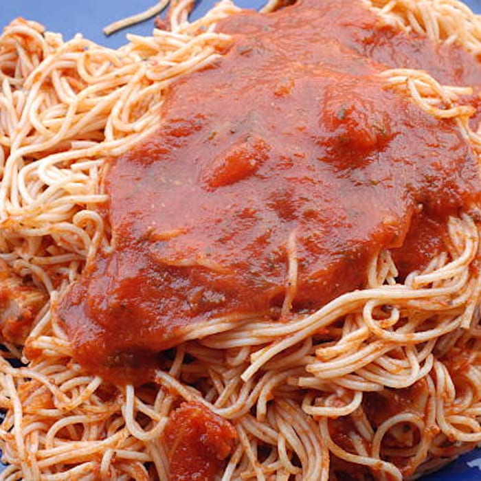 Angel Hair with Sauce.