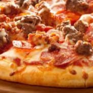 Catering | Large Meat Pizzas.
