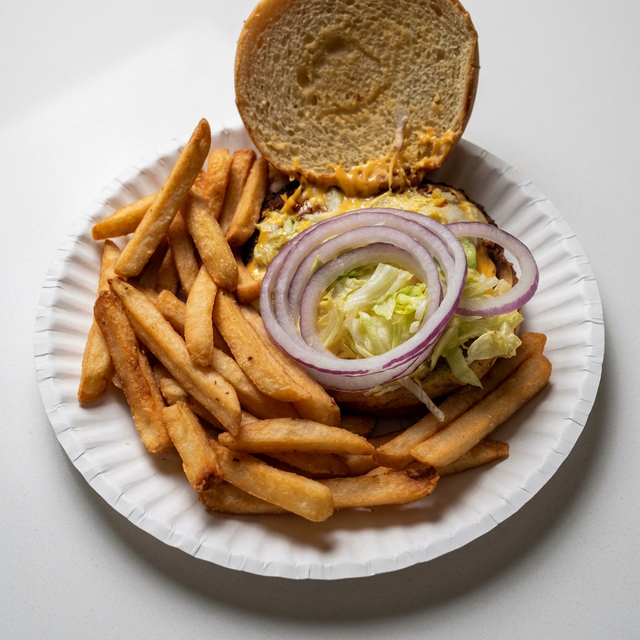 Chicken Sandwich with Fries.